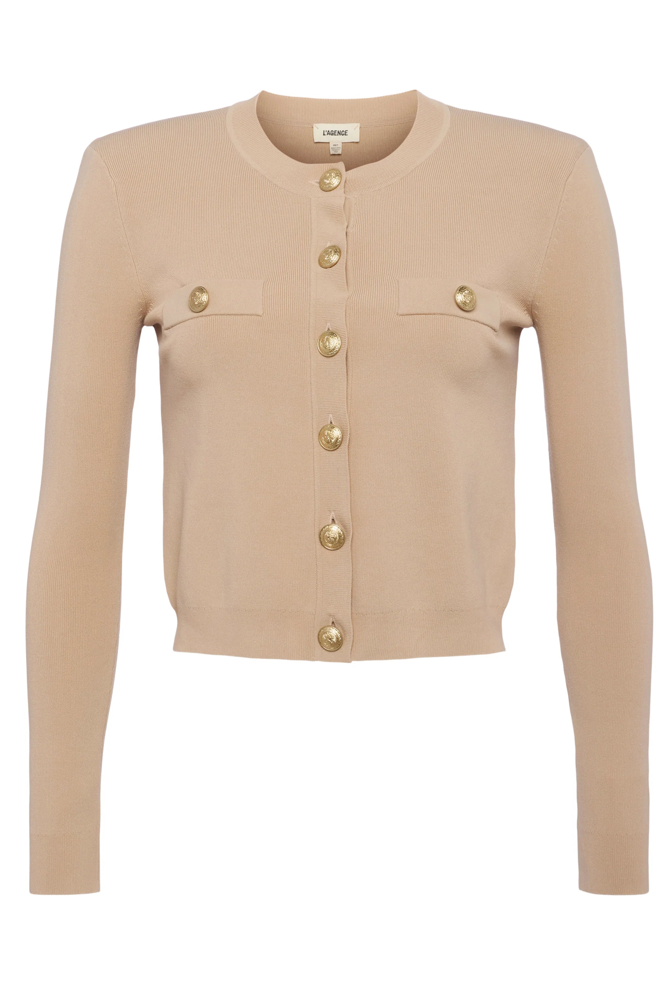 Toulouse Cardigan - Almond by L'agence — view 6