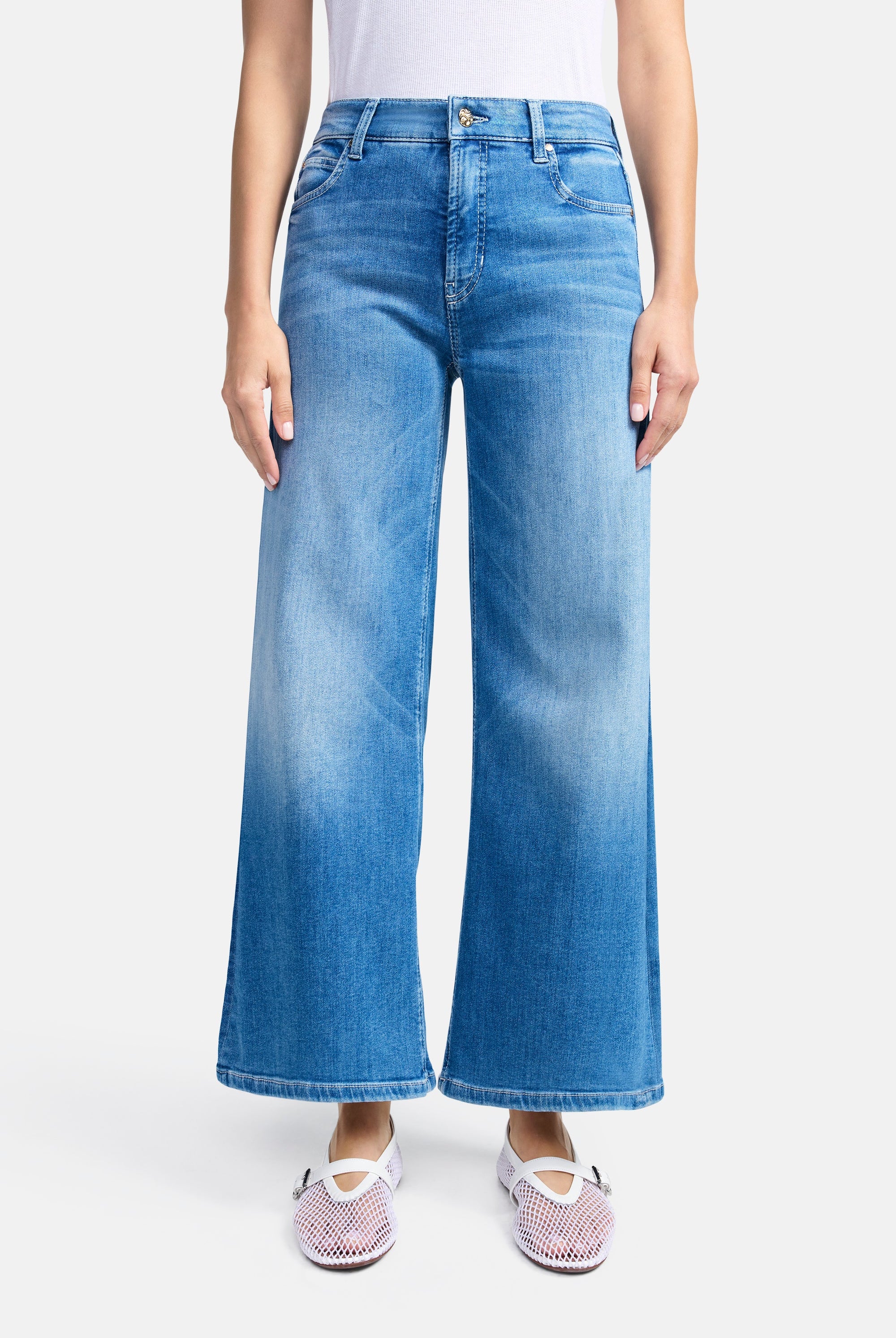 Palazzo Cropped Jean - Sunny Mid Splinted by Cambio | 25 South Boutiques
