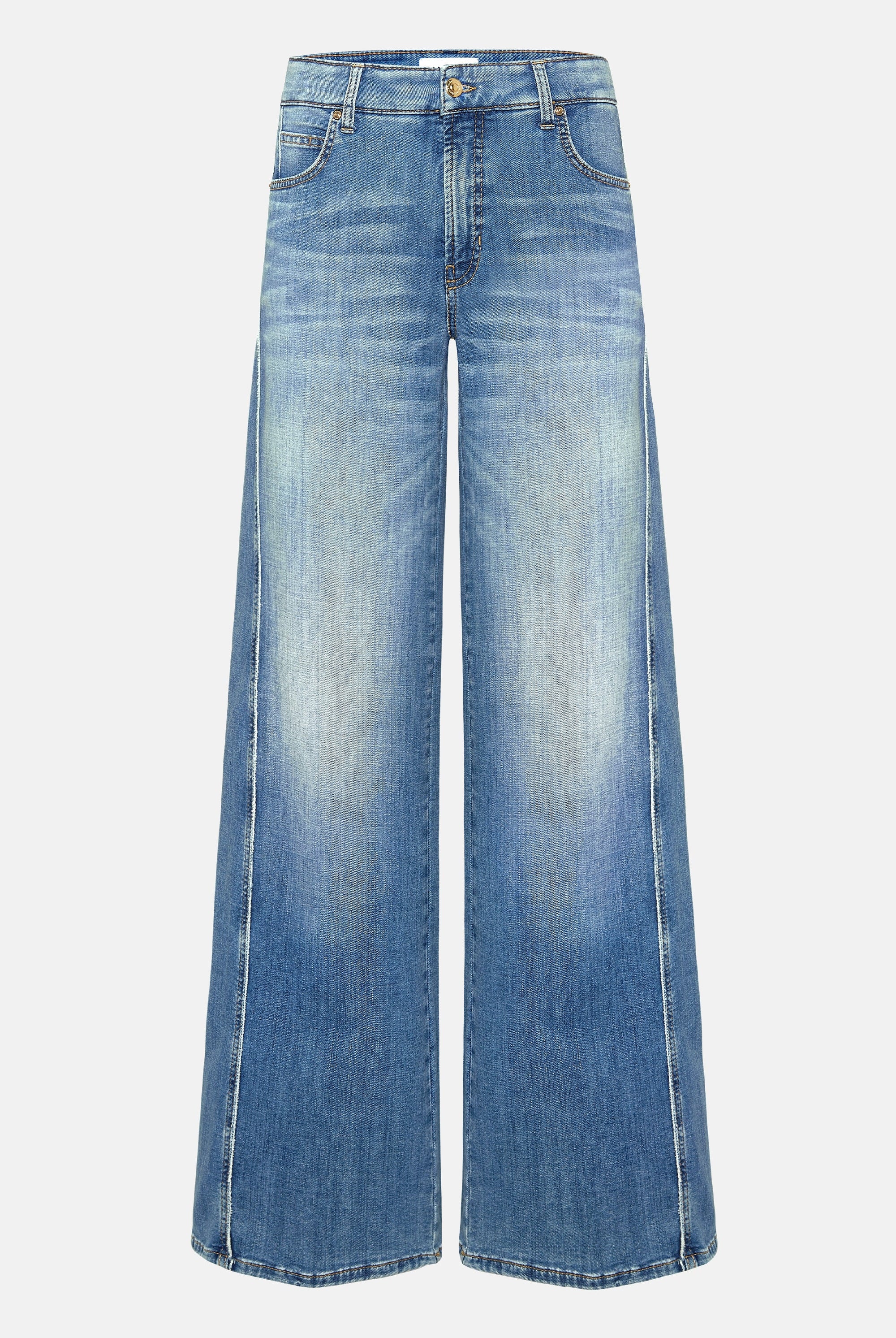 Palazzo Patch Jeans - Blue by Cambio — view 6