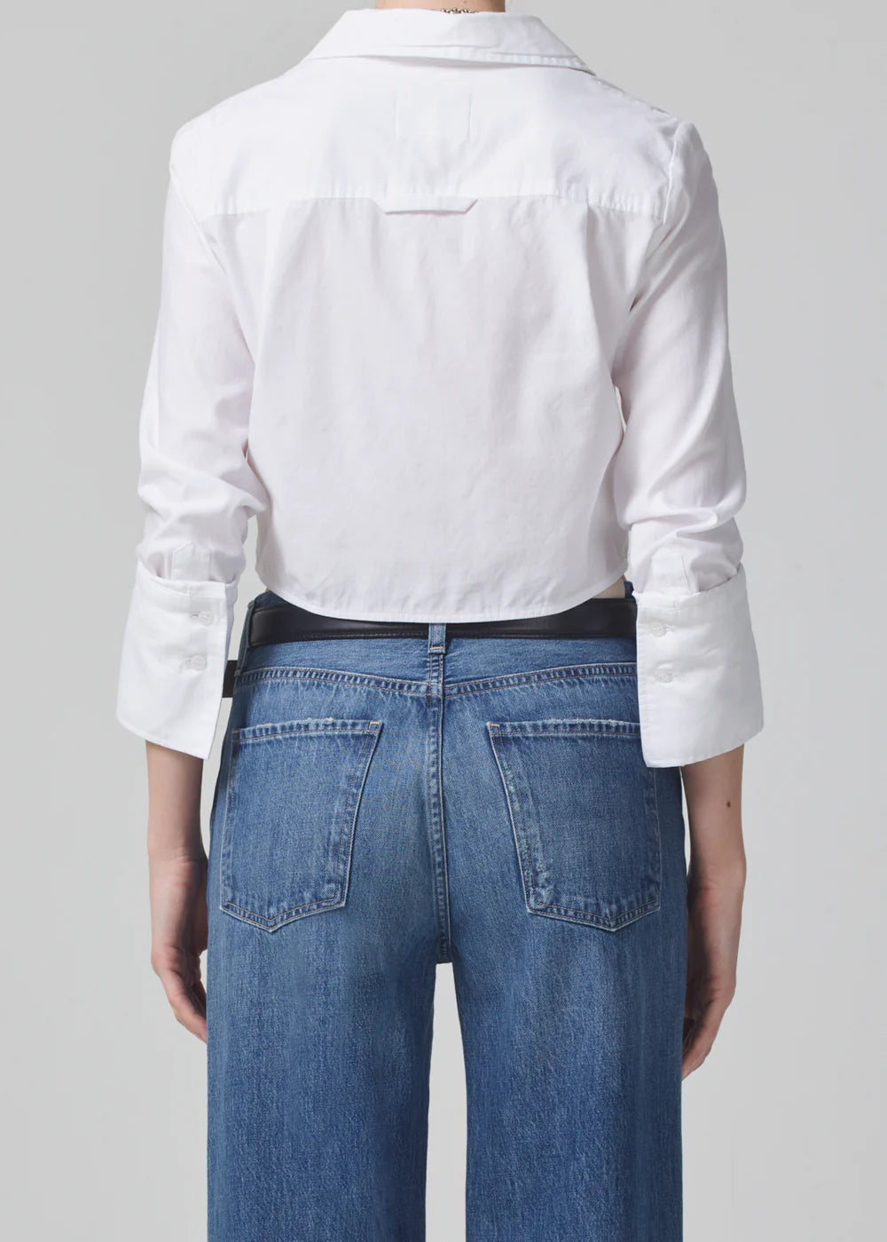 Bea Crop Top - White by Citizens of Humanity — view 4