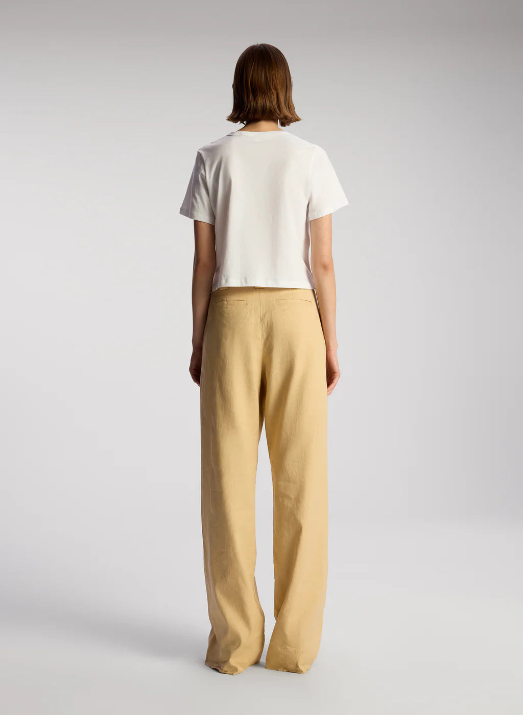Julia Cotton Jersey Tee - White by A.L.C — view 4