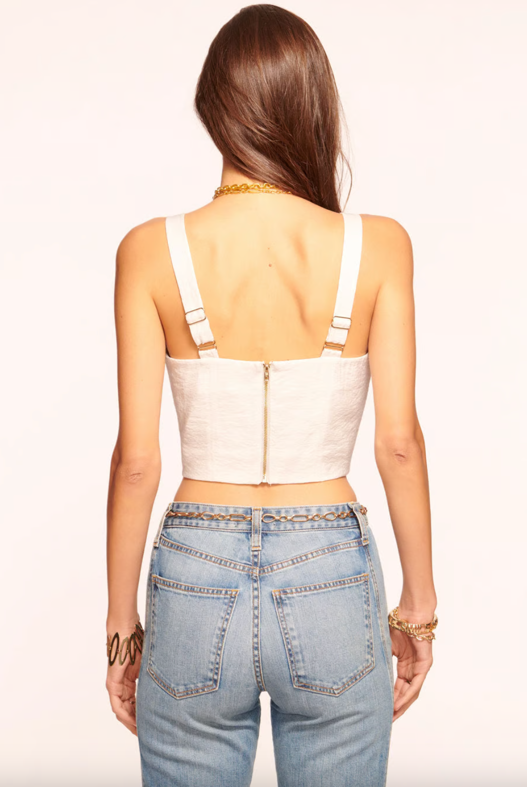 Gabi Tank Top - Ivory by Ramy Brook — alternate view