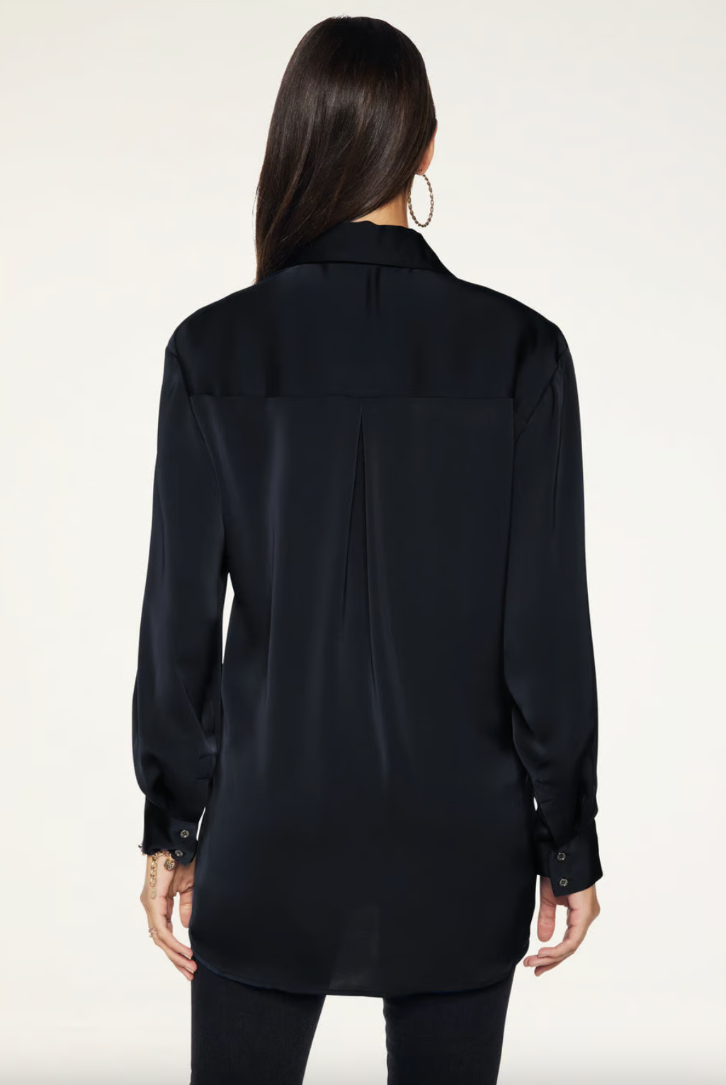 Kolby Button Up Blouse - Black by Ramy Brook — view 4