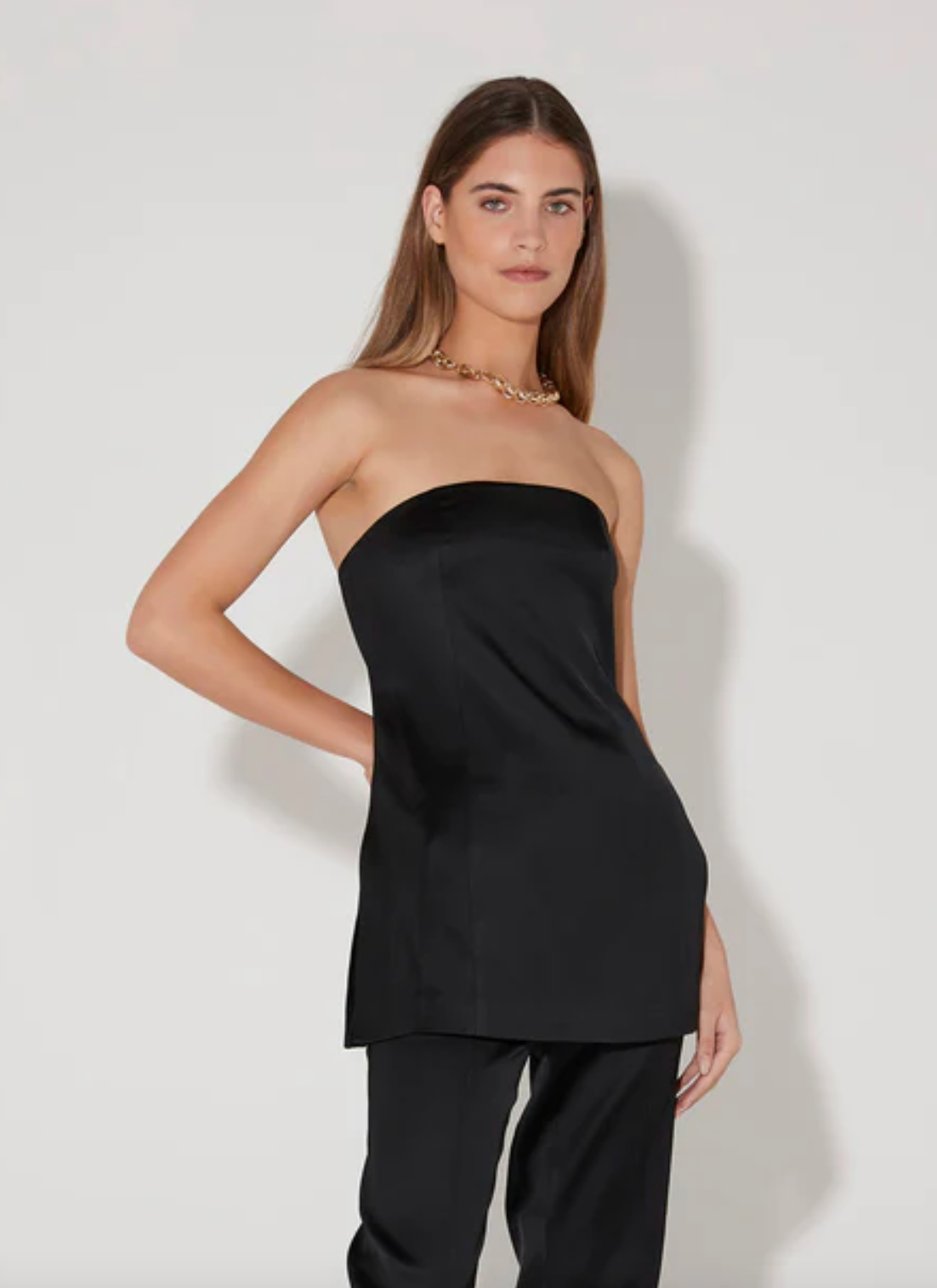 Orsun Strapless Top - Black by Hansen & Gretel | 25 South Boutiques