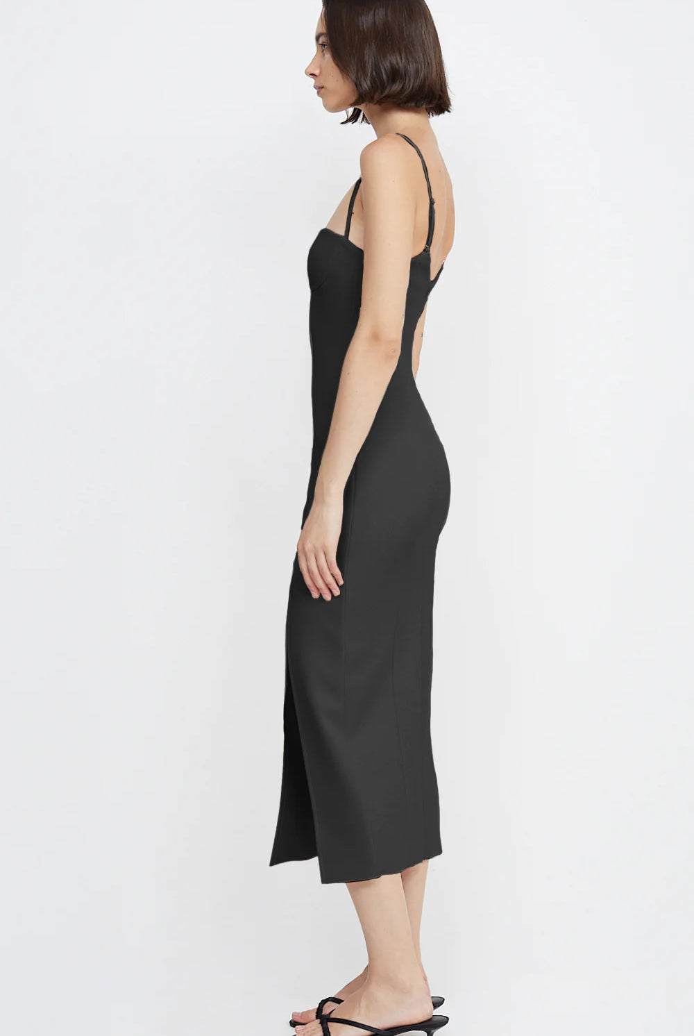 Marisol Midi Dress - Black by Bec & Bridge — view 4