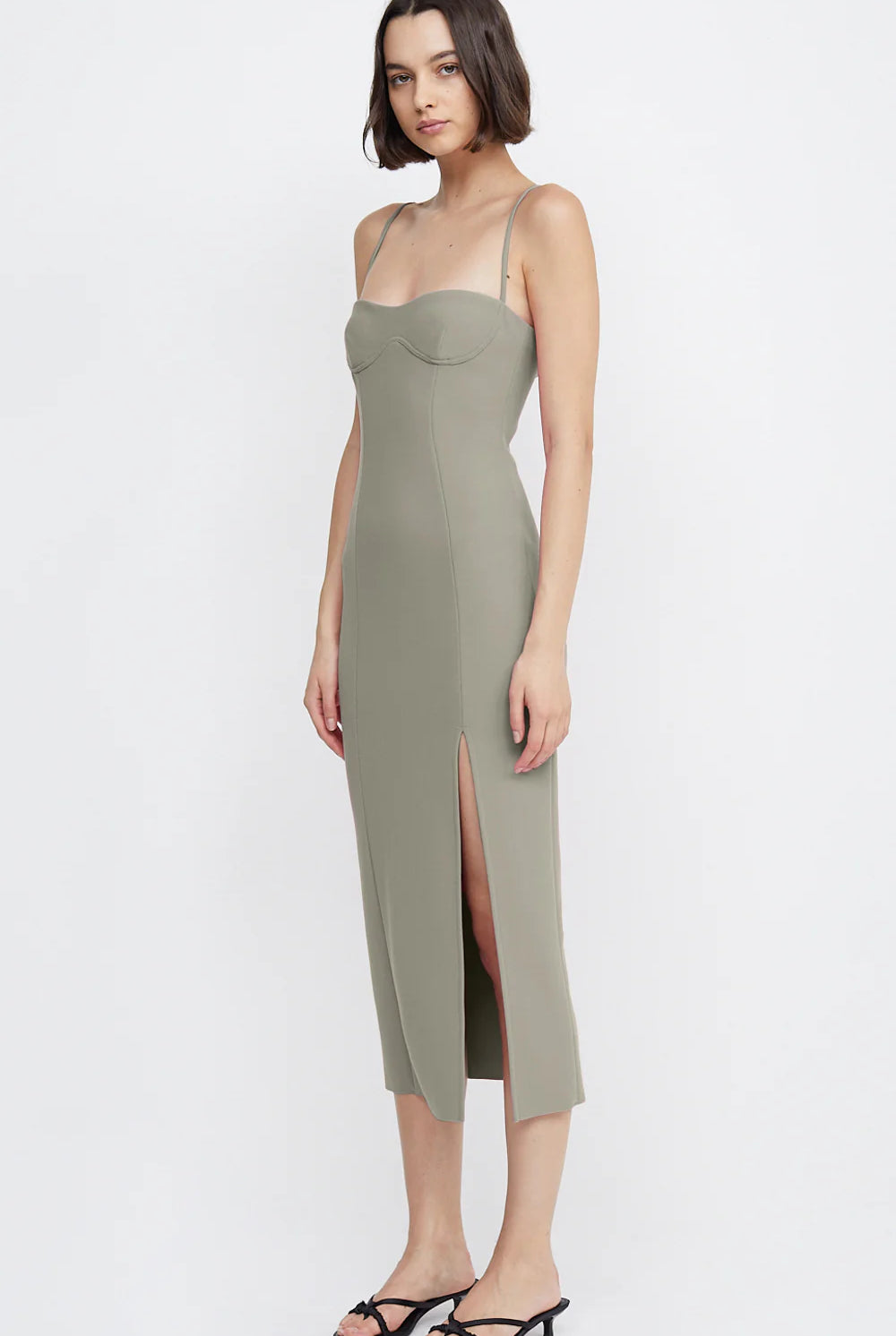 Marisol Midi Dress - Silver Sage by Bec & Bridge — view 3