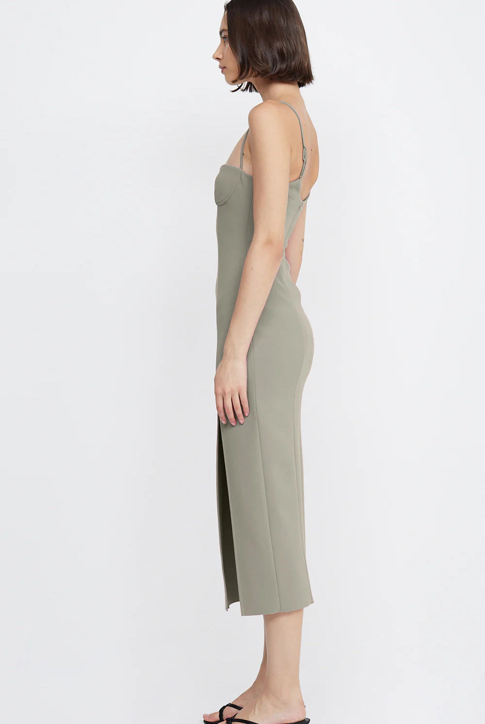 Marisol Midi Dress - Silver Sage by Bec & Bridge — view 4
