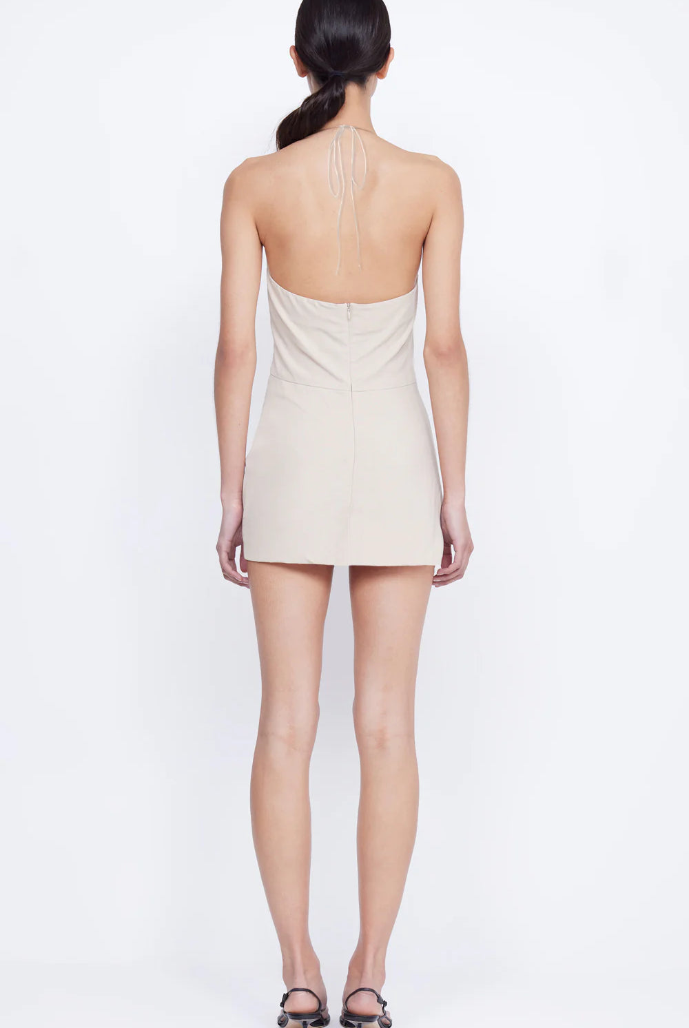 Desiree Tuck Mini Dress - Sand by Bec & Bridge — view 4