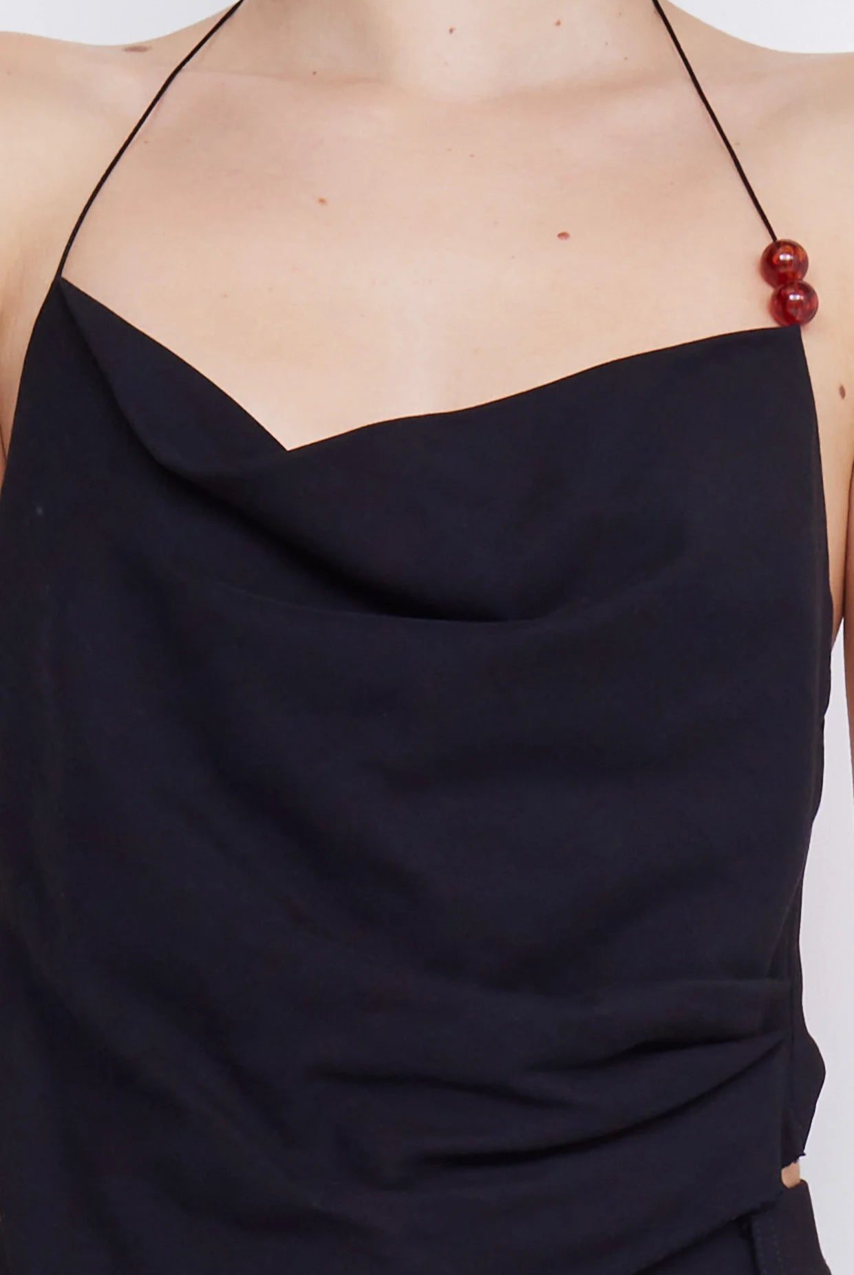 Desiree Halter Top - Black by Bec & Bridge — view 3