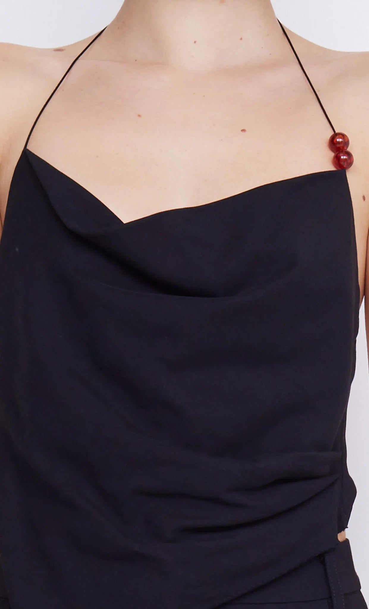 Desiree Halter Top - Black by Bec & Bridge — view 3