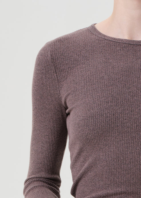 Delphi Slim Tee - Ceramic by AGOLDE — alternate view