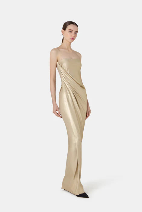 Jiro Gown - Gold by Chiara Boni — view 3