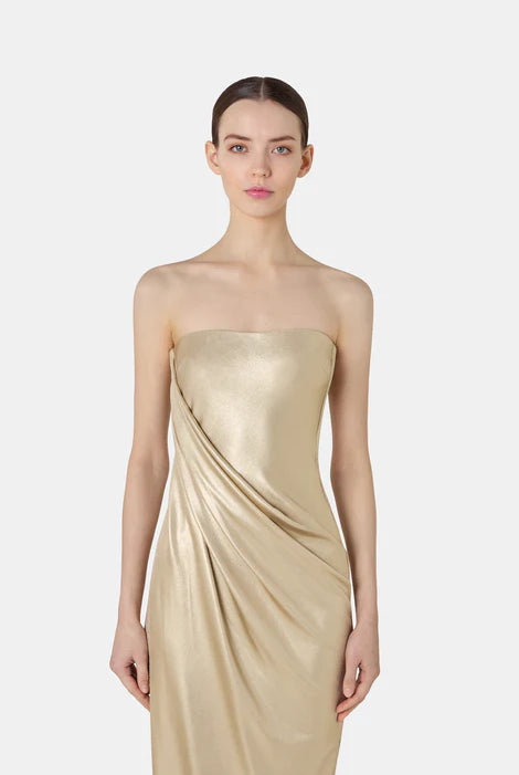 Jiro Gown - Gold by Chiara Boni — alternate view