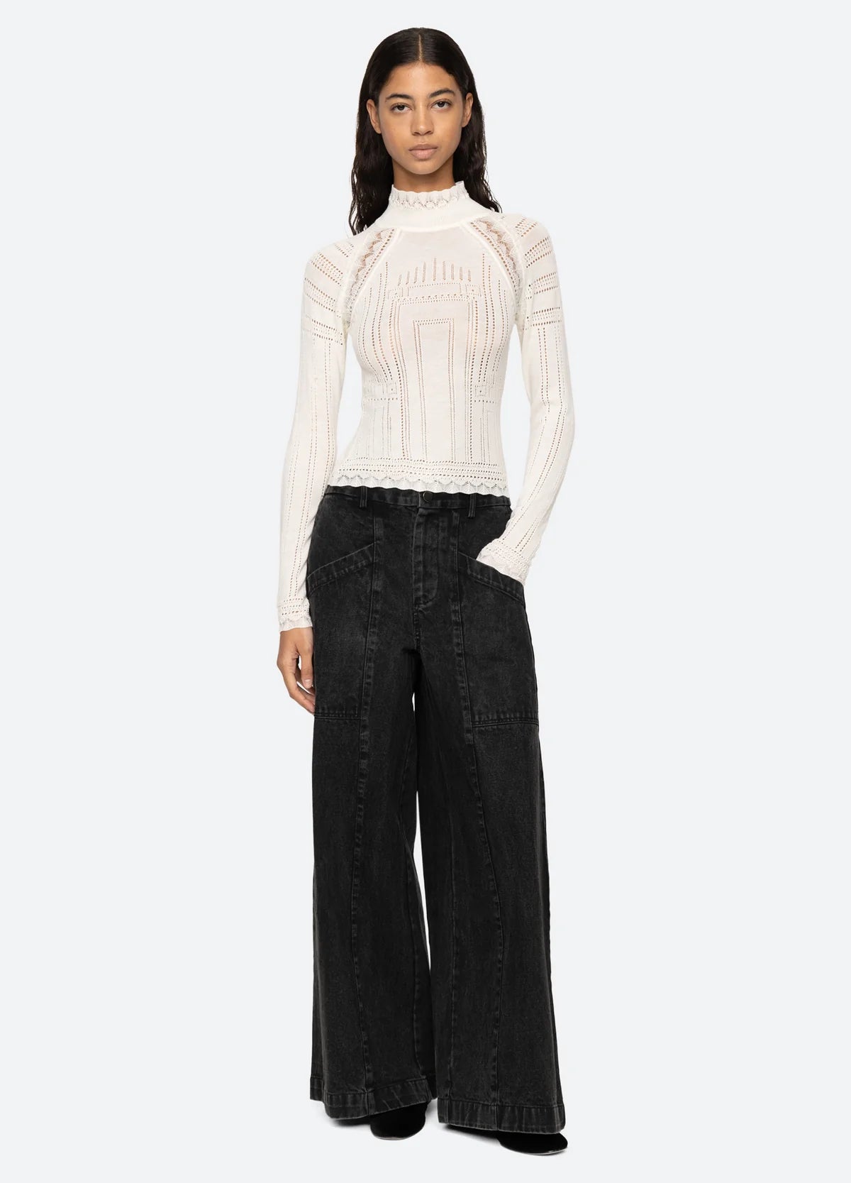 Paxton Turtleneck - Cream by Sea NY — view 5