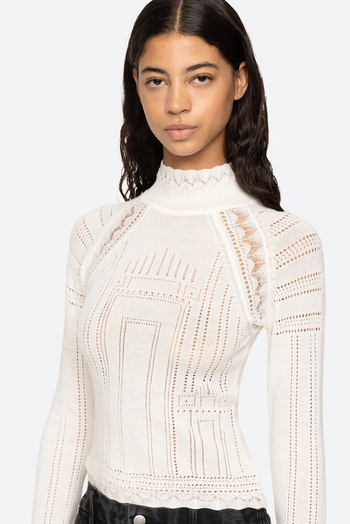 Paxton Turtleneck - Cream by Sea NY — alternate view