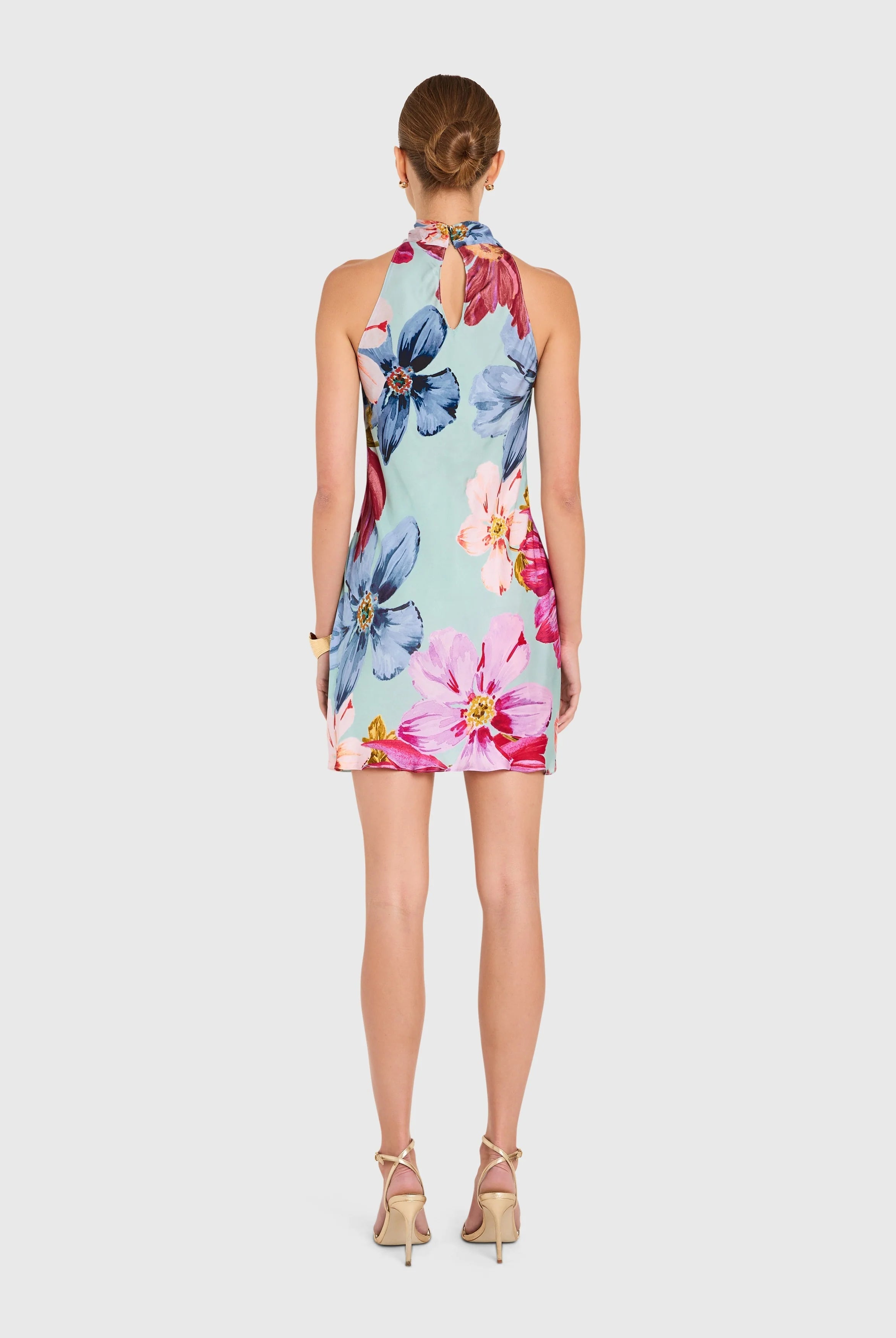 Calypso Dress - Blue Multi by Amanda Uprichard — view 3