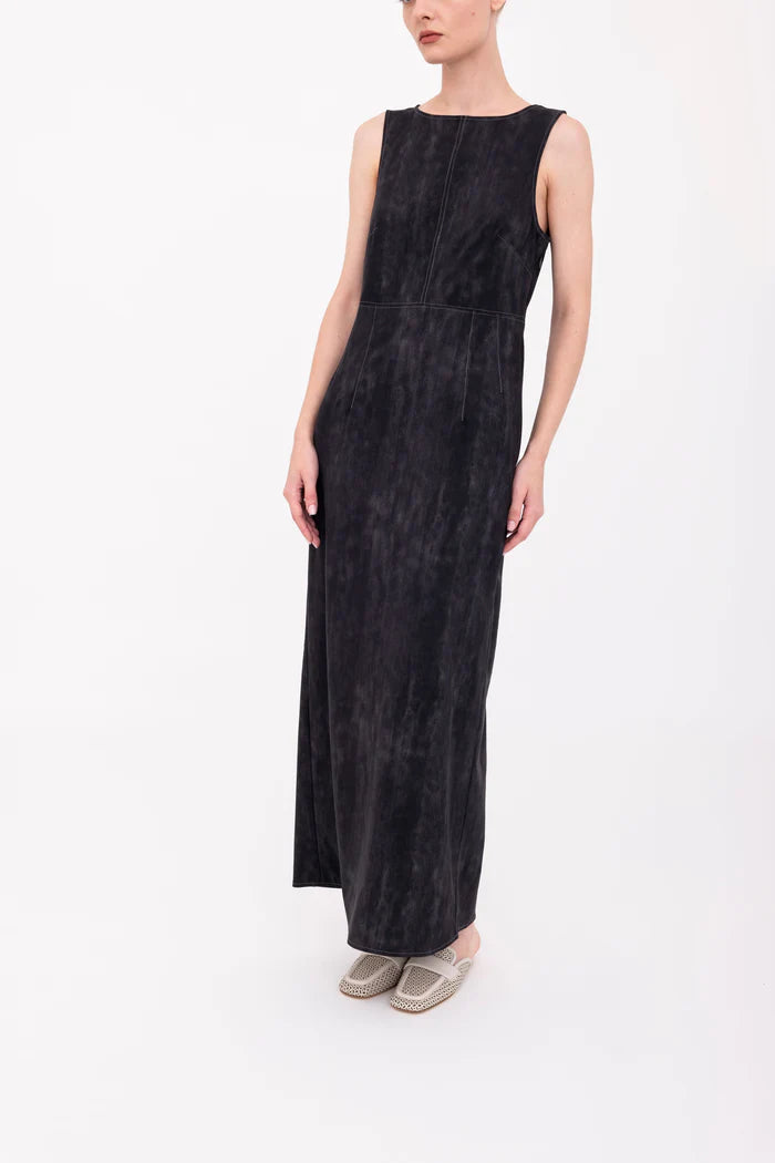 Bergenia Scuba Tank Long Dress - Black by Elaine Kim — view 3