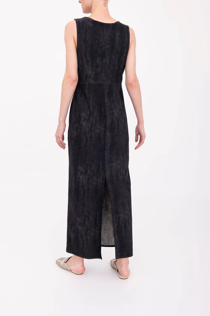 Bergenia Scuba Tank Long Dress - Black by Elaine Kim — view 5