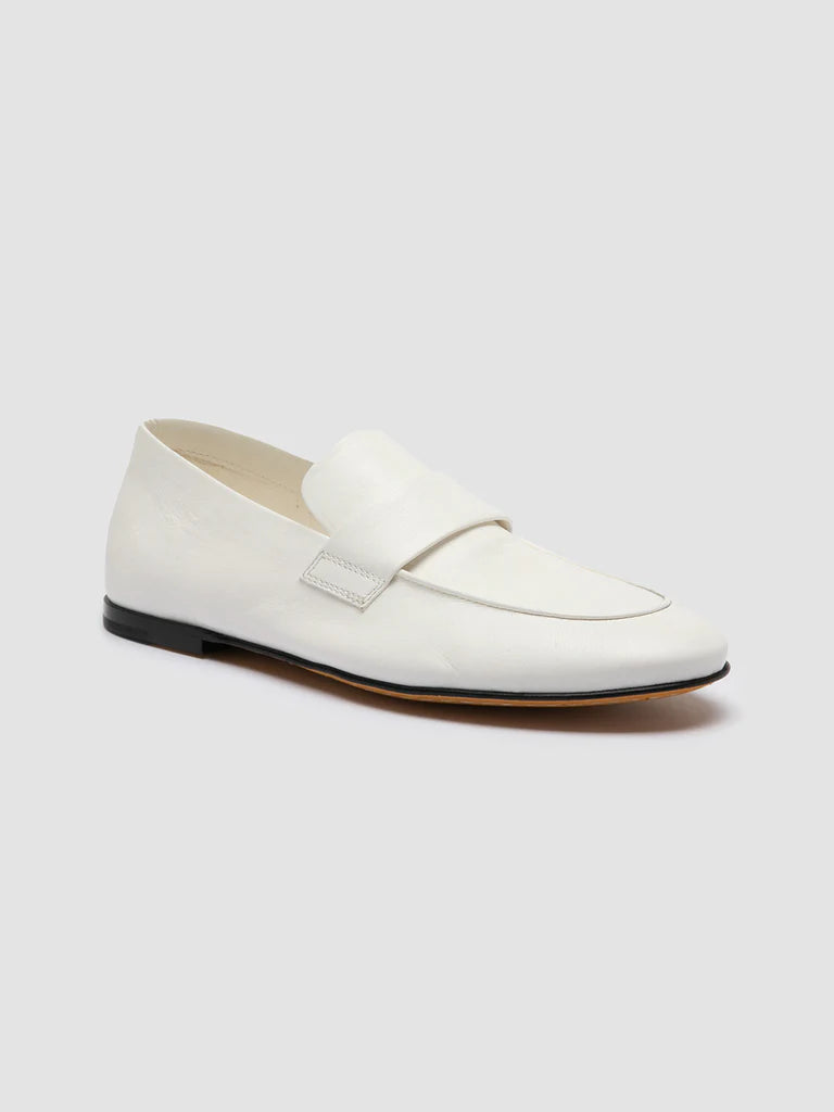 Blair Leather Loafers - Osso by Officine Creative — view 3