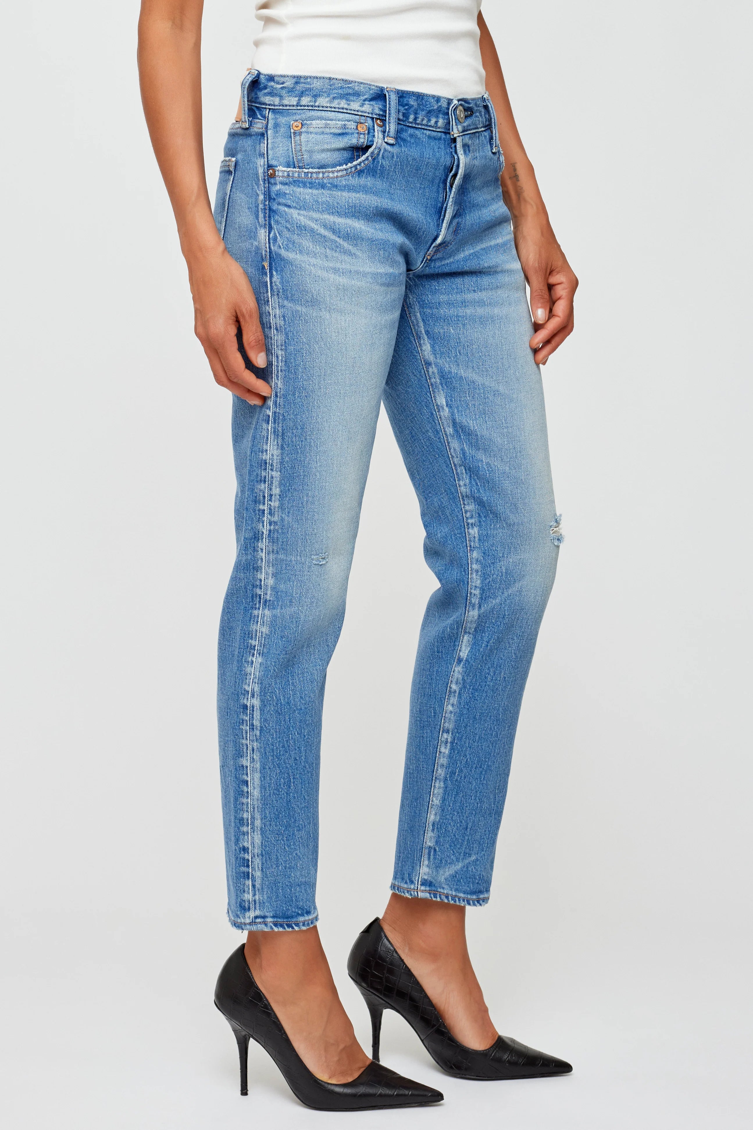 Kendall Tapered - Light Blue by Moussy — alternate view