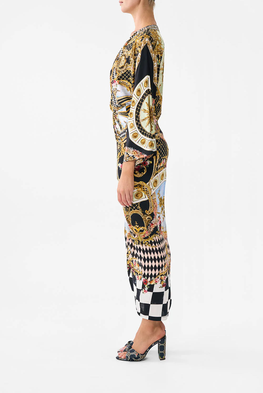 Long Split Front Twist Dress - Monarchy Mania by Camilla — view 3