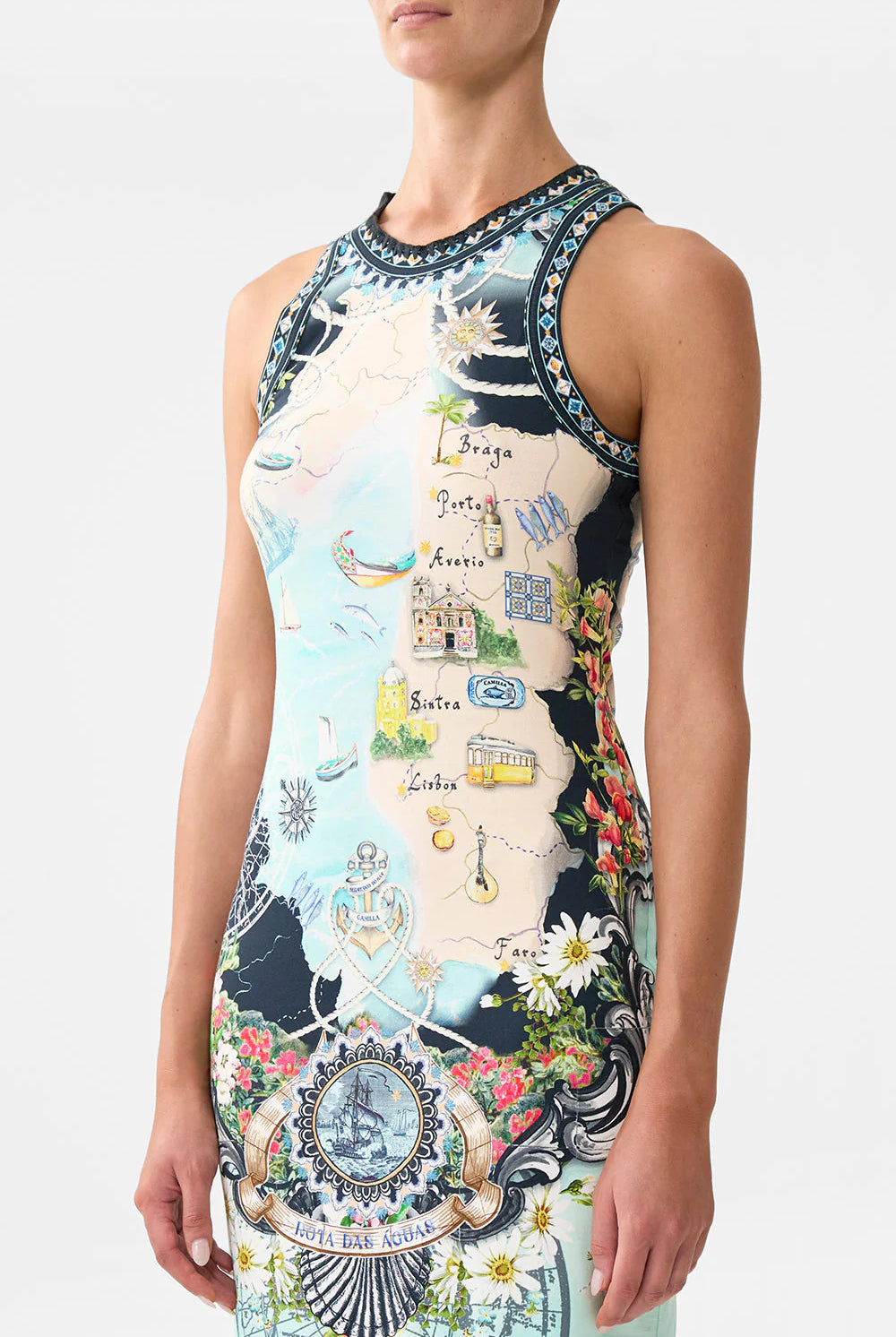 Jersey Tank Dress - Folk Afloat by Camilla — view 4