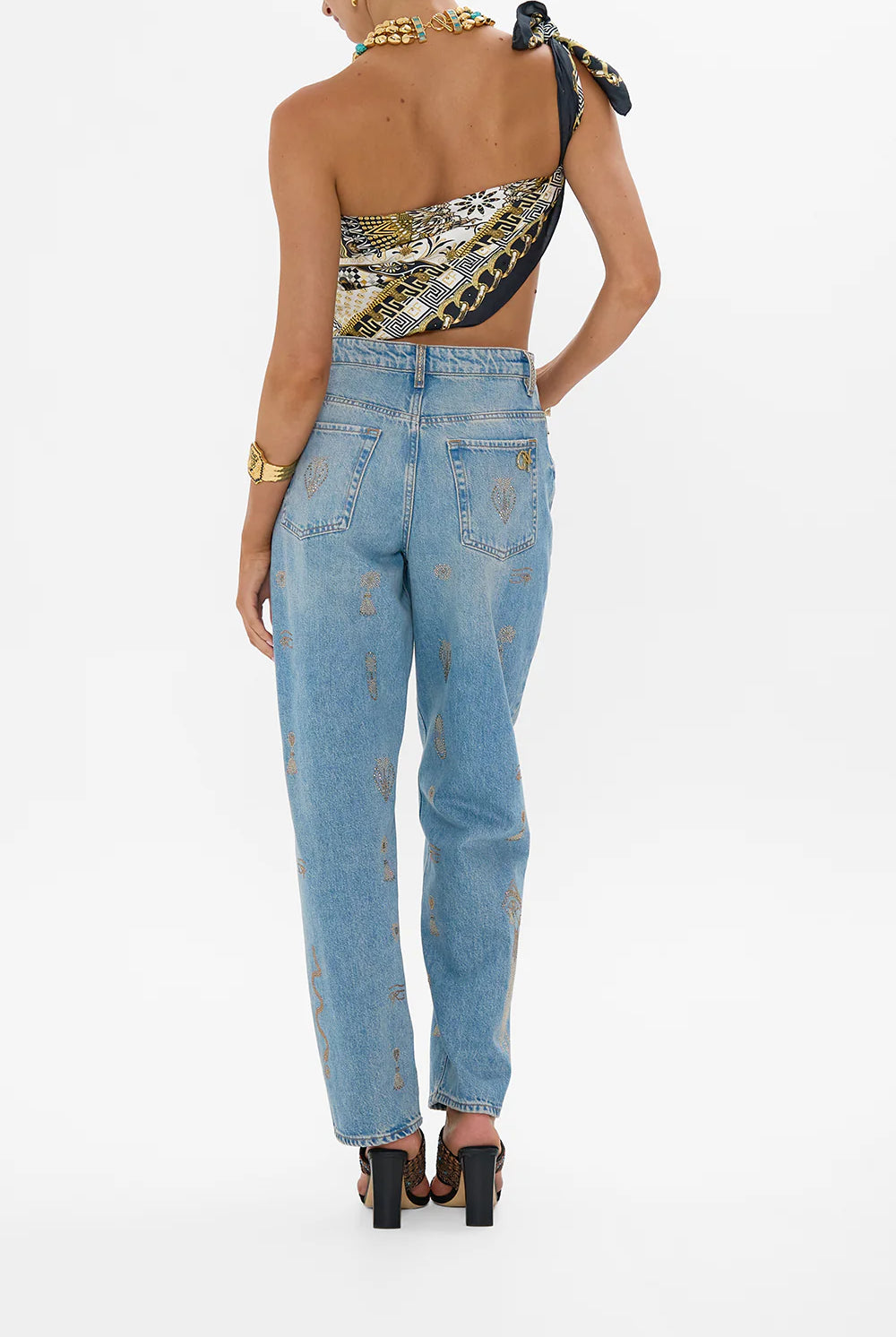 Milla Sacred Symbols Girlfriend Jean - Denim by Camilla — alternate view