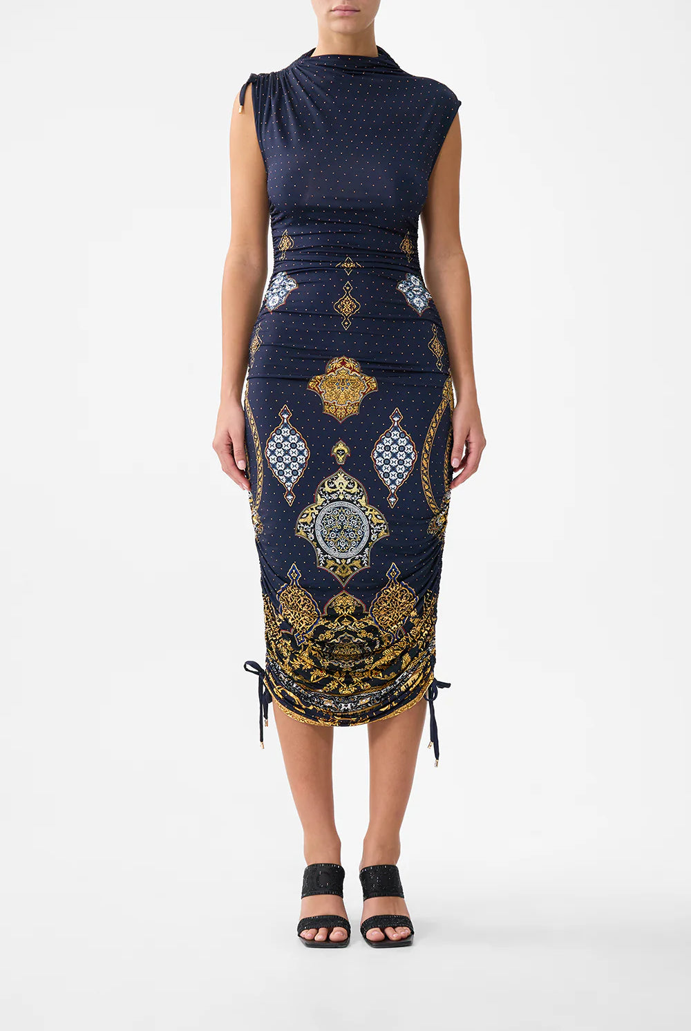Asymmetric Ruched Jersey Dress - The Imperial Gate by Camilla | 25 South Boutiques