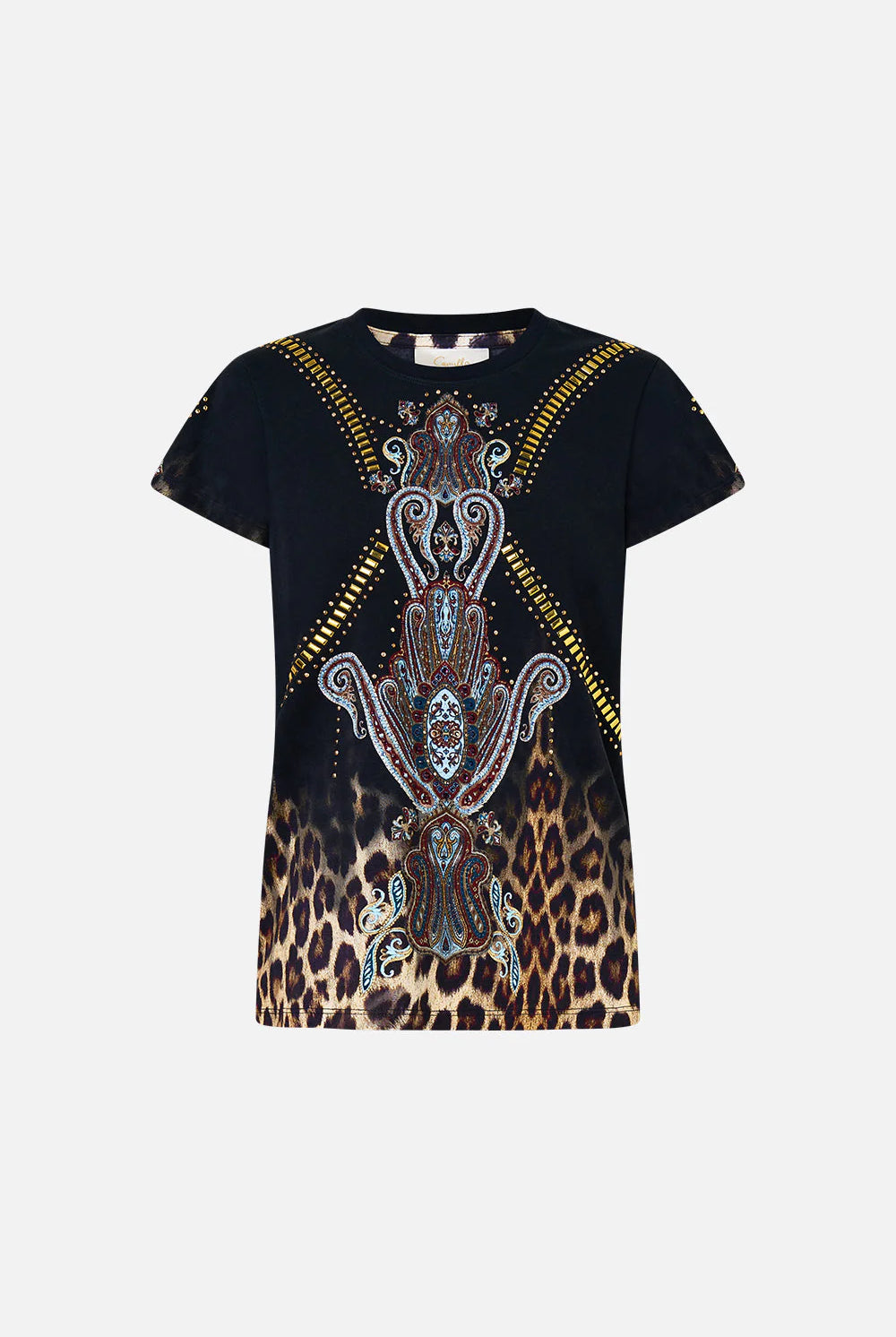 Slim Fit Round Neck Tee - Istanbul Animalia by Camilla — view 5