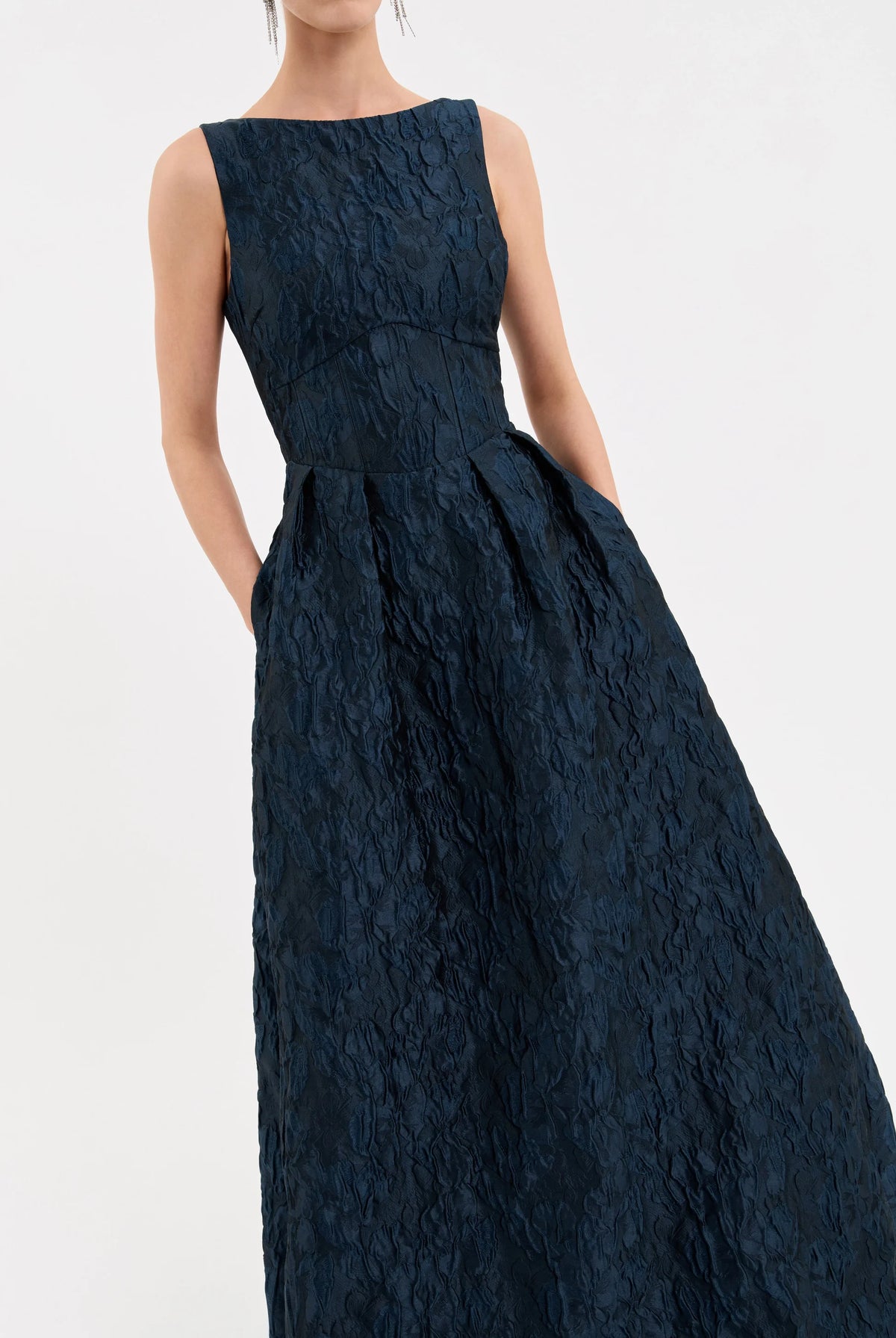 Rebecca Vallance Cascades Gown - Teal, view 4
