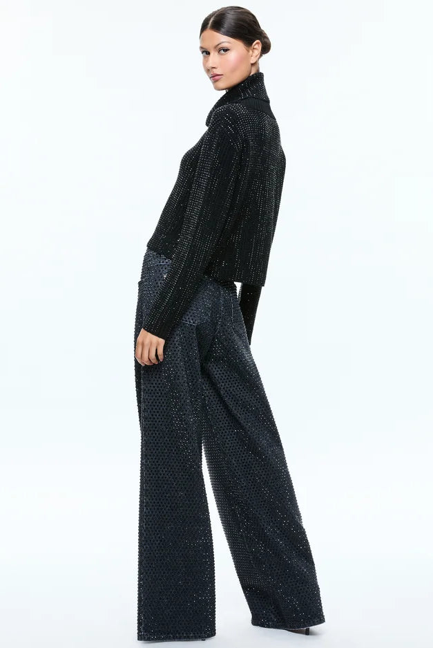 Corin Stone Pullover - Black by Alice & Olivia — view 3