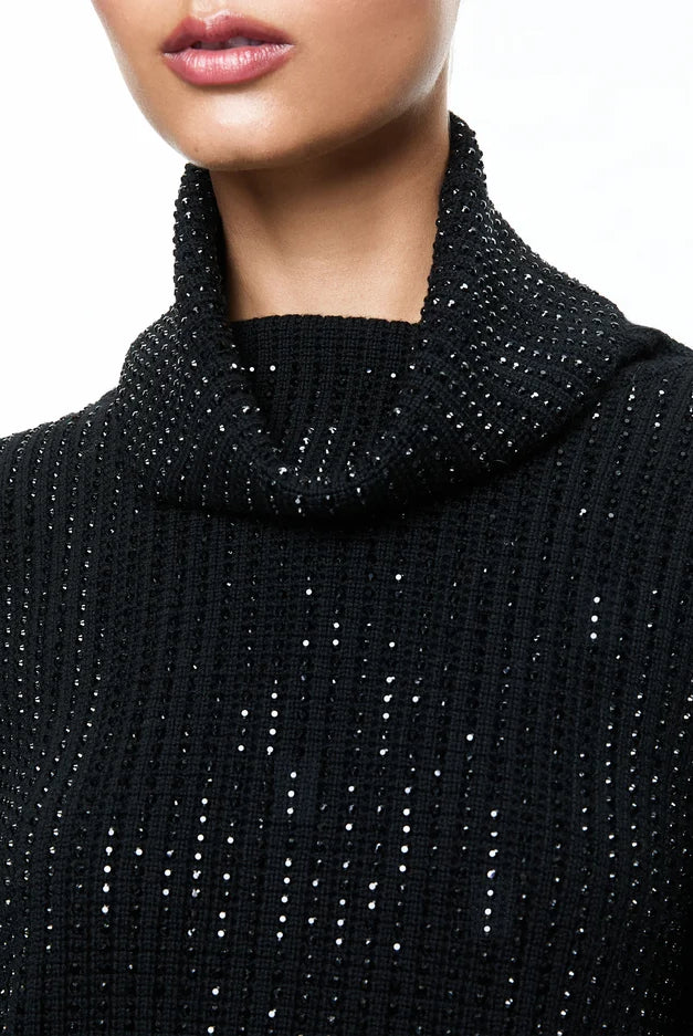 Corin Stone Pullover - Black by Alice & Olivia — view 4