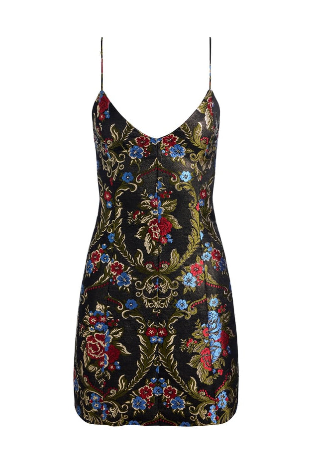 Tayla Mini Dress - Black Multi by Alice & Olivia — view 5