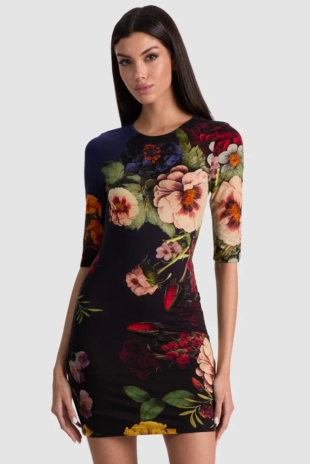Delora Mini Dress - Magic Garden Gradient by Alice & Olivia — alternate view