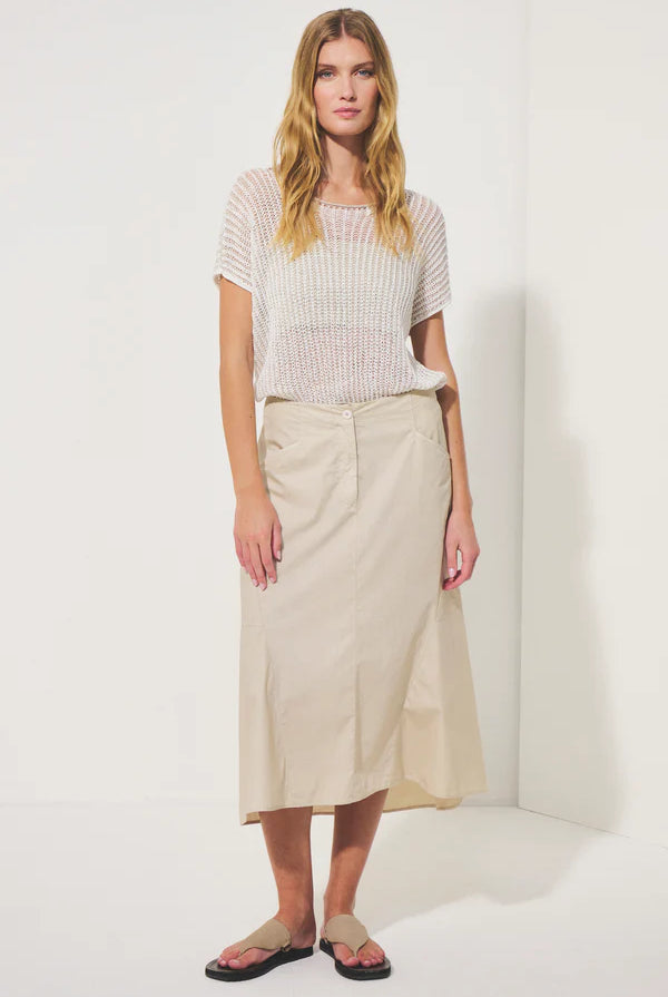 Cotton Poplin Flared Skirt - Rope by Transit Par-Such | 25 South Boutiques