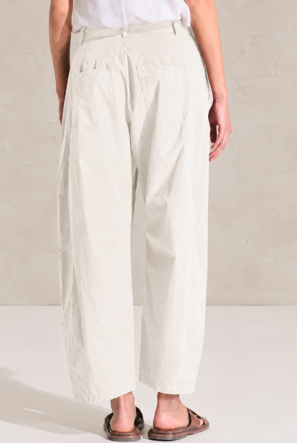 Cotton 5-pocket Balloon Trousers - Sand by Transit Par-Such — view 3