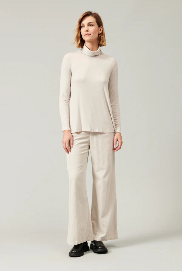 Flared Turtleneck - Sand by Transit Par-Such — view 3