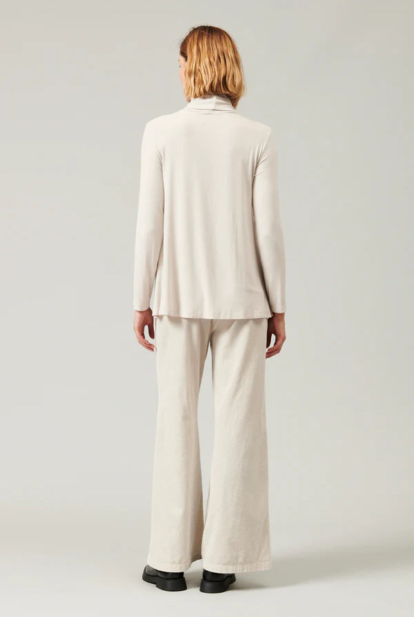 Flared Turtleneck - Sand by Transit Par-Such — view 4