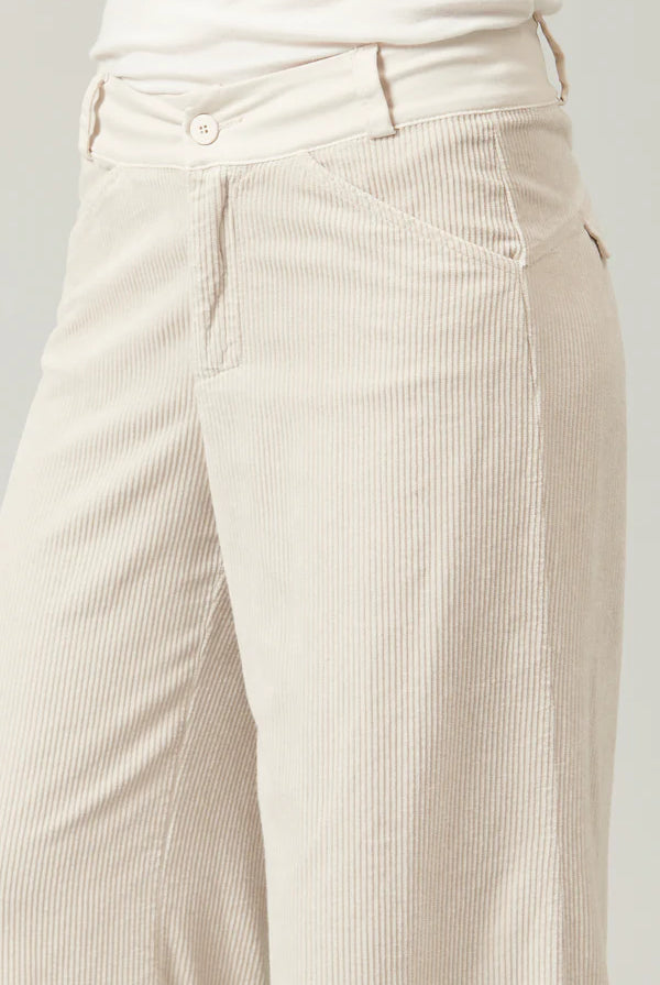 Palazzo Corduroy Trousers - Sand by Transit Par-Such — view 3