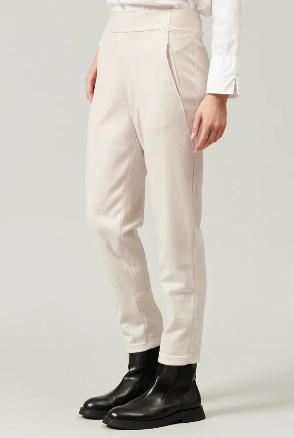 Regular Fit Boiled Wool Knit Trousers - Ice by Transit Par-Such — alternate view