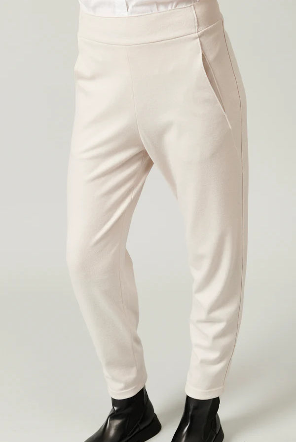 Regular Fit Boiled Wool Knit Trousers - Ice by Transit Par-Such — view 3