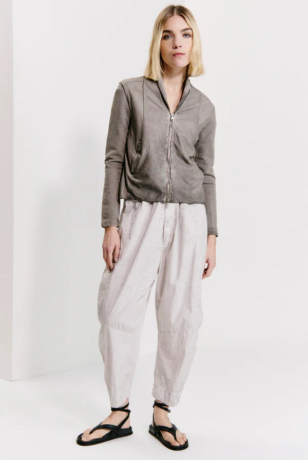 Slim Fit Zipped Short Jacket - Grey by Transit Par-Such — alternate view