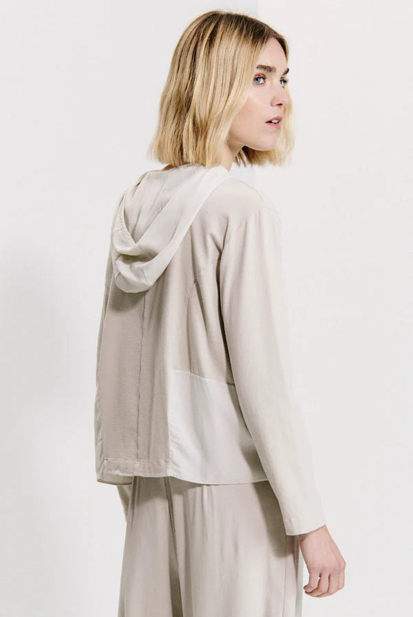 Comfort Fit Hooded Zip Jacket - Sand by Transit Par-Such — alternate view