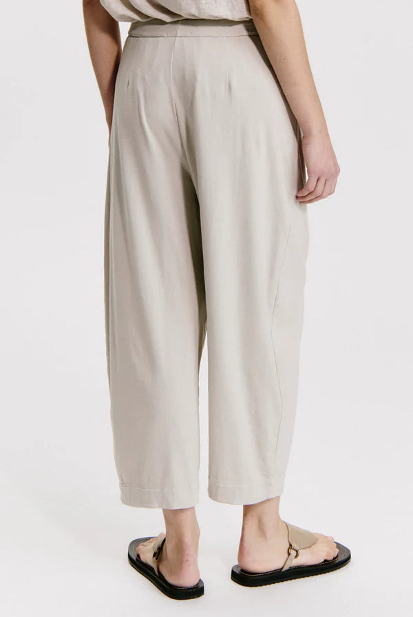 Comfort Fit Stretch Cotton Trousers - Sand by Transit Par-Such — view 4