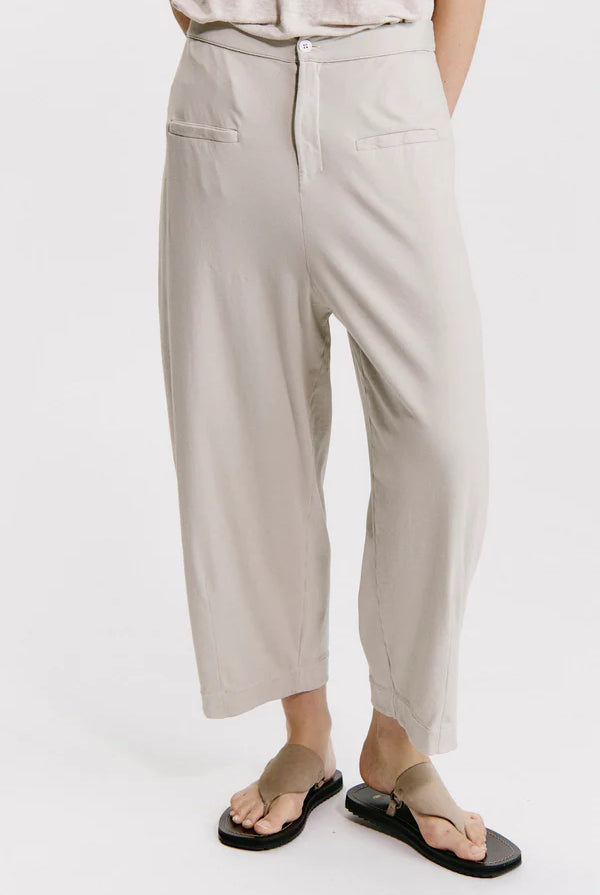 Comfort Fit Stretch Cotton Trousers - Sand by Transit Par-Such — alternate view
