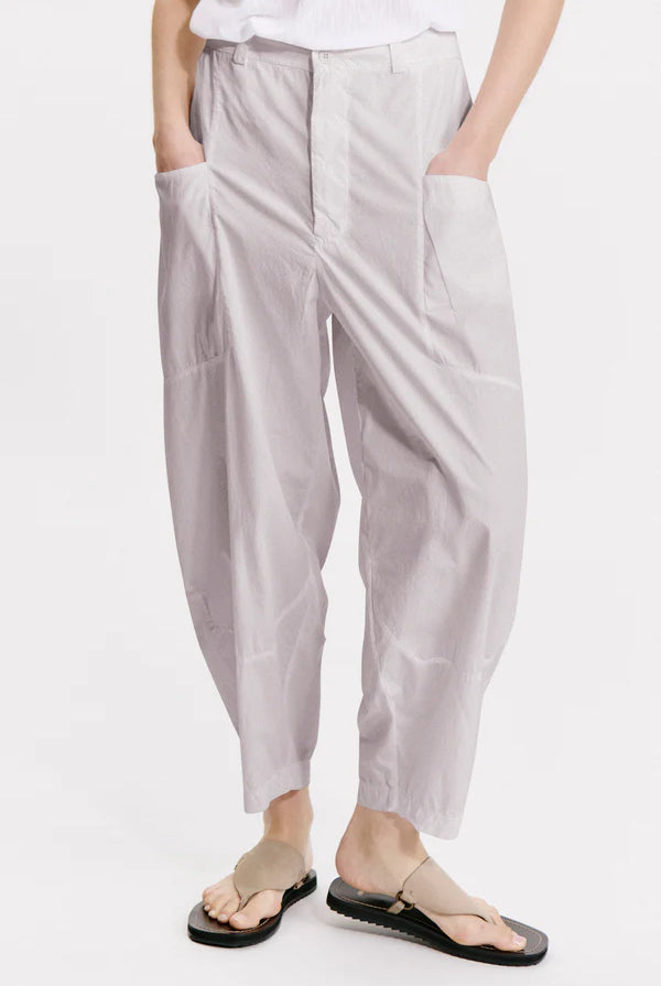 Baggy Leg Comfort Trousers - Pearl Grey by Transit Par-Such — view 3