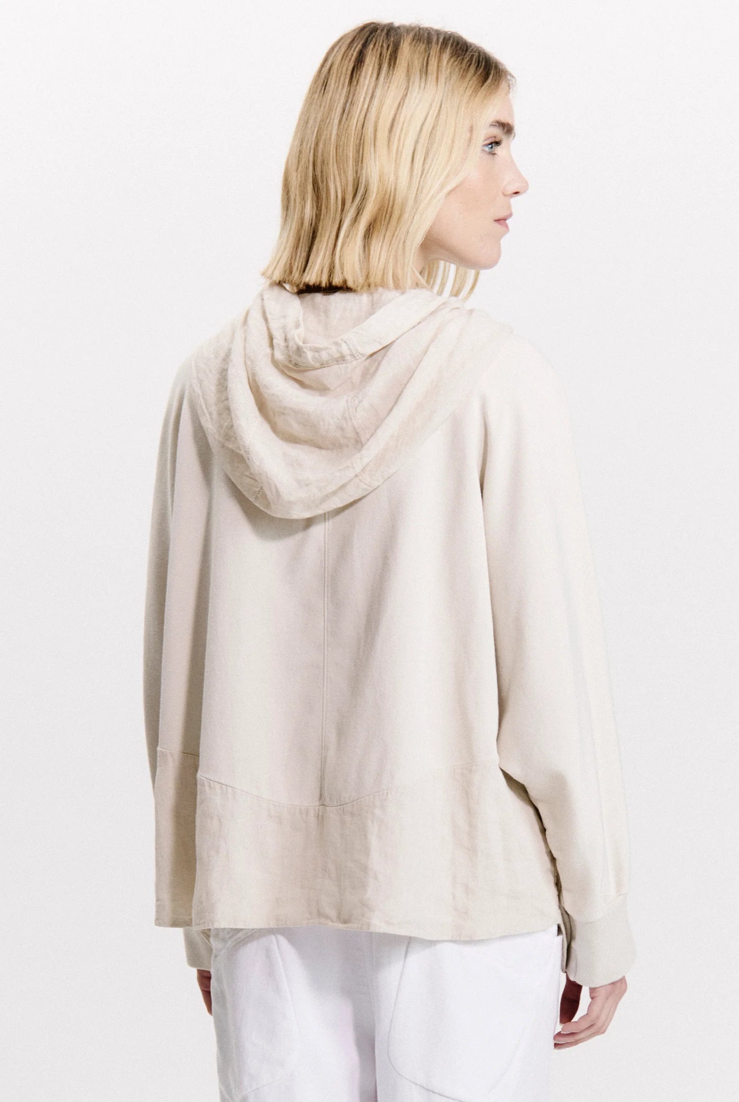 Oversized Zip Hoodie - Sand by Transit Par-Such — view 3