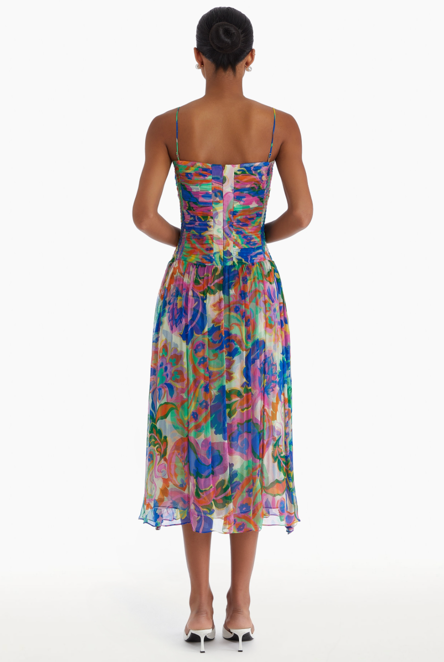 Lumiere Dress - Fleetwood Print by Amanda Uprichard — view 3