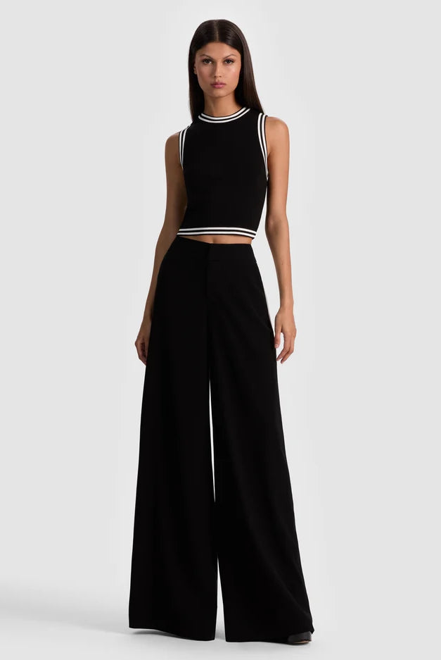 Amity Tank - Black Multi by Alice & Olivia — alternate view
