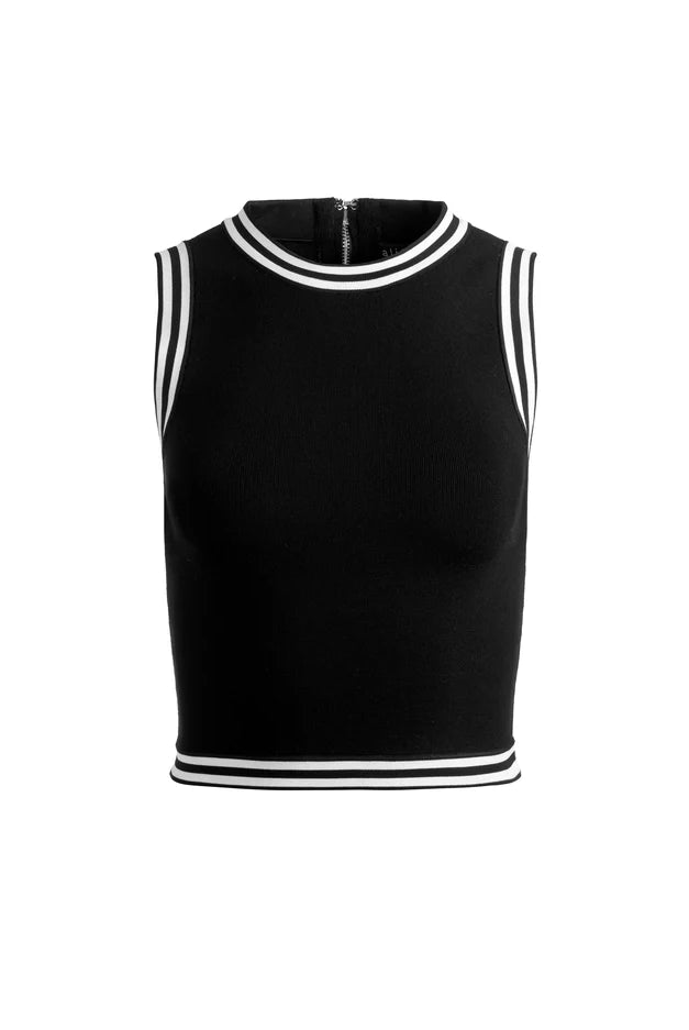 Amity Tank - Black Multi by Alice & Olivia — view 5